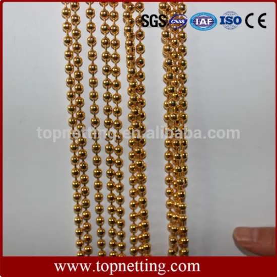 Copper Plated Ball Beads Chain 2.4mm 3.2mm 4mm 4.5mm Bead Connector