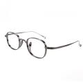 Titanium Frames Silver Square Designer Glasses