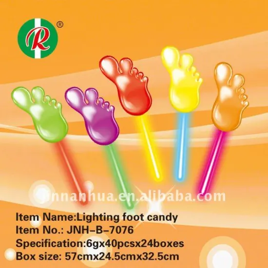 Lighting foot candy/ foot toy candy/ sweet/ sugar