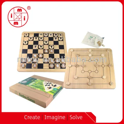 Wooden games 2 in 1 game set Ludo & Chinese checkers from ICTI Factory
