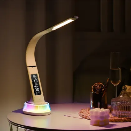 RGB Alarm Clock Table Lamp for Home Decor