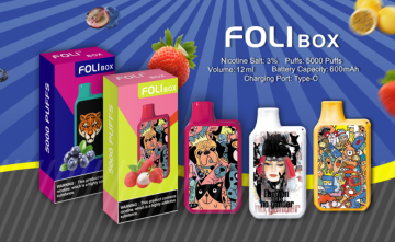 5000puffs foli box da 1500 mAh a vape usa e getta