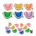 Supply Funny Teeth With 2mm Loop Resin Decoration Artificial Tooth Charms Crafts Earring Pendant Jewelry Ornament Accessory