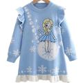 Winter Cartoon Boy Custom kids sweater dress