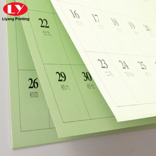 Aangepaste schattige muurpapier kalender afdrukservice