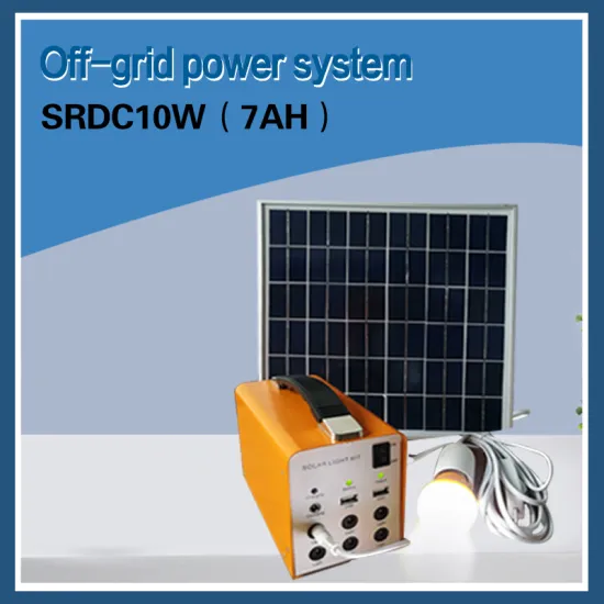off-Grid Home Solar Power System 8 Solar Energy System Househoud Power System 10W/7ah DC Lithium