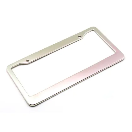 Auto Custom Aluminium Alloy Tinted Purple License Plate Frame