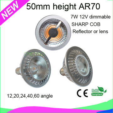 50mm height COB AR70 QR70 2500K AR70 2500K QR70 2500K BA15D