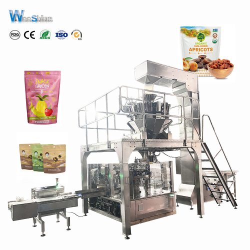 Automatische trockene Obst -DOYPACK -Packmaschine Packungsmaschine