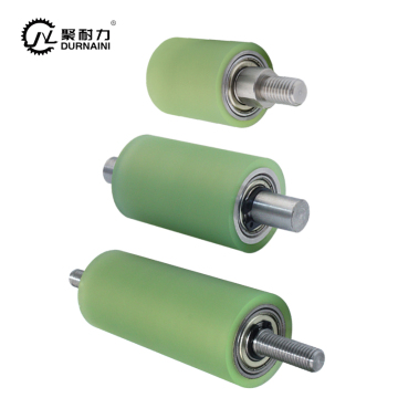 Custom Polyurethane Rubber Coated Rollers with Steel Surface Finish