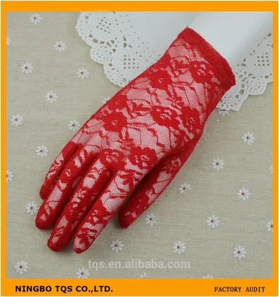 Women Lace Plus Size Wedding Gloves