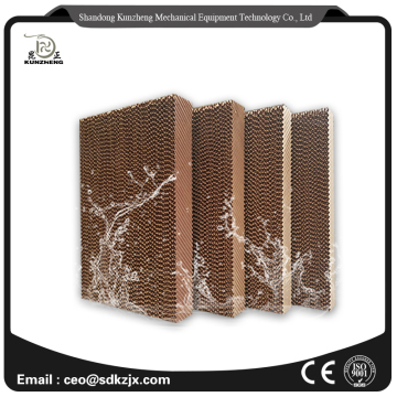 Honeycomb evaporative cooling pad