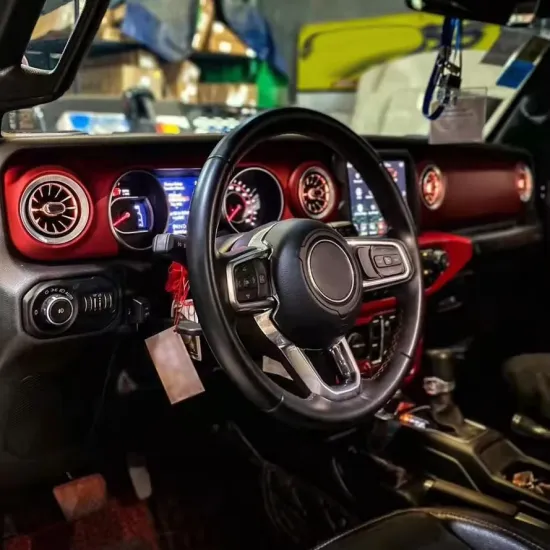 Maiker Turbo Air AC Vent Ambient Light for Jeep Wrangler JL/JT