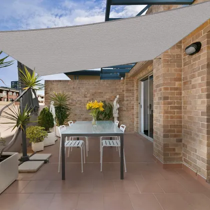 Beige Sun Shade Net 90% Shade Rate