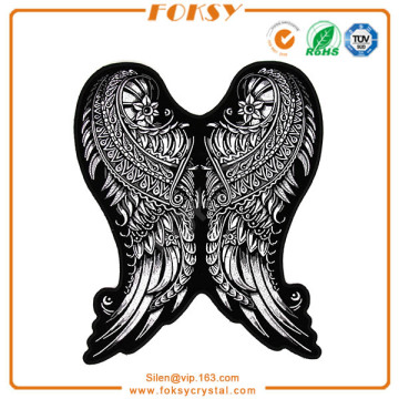 Wings embroidered patches customized for garment