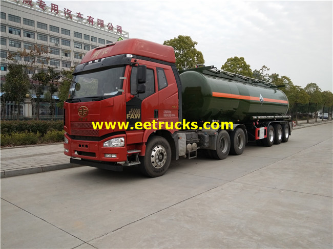 30MT 3 Axles Hydrochloric Acid Transport Semi-Trailers