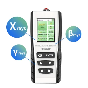 Chargeable Digital Nuclear Radiation Detector: Handheld Geiger Counter for X-ray Detection with Alarm Function