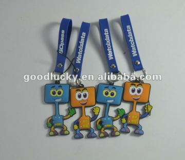 Promotional gifts couples mobile phone strap/cellphone eraser/mobile phone strap