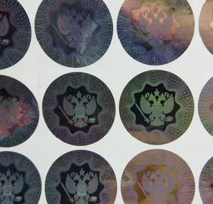 transparent hologram stickers 3d laser hologram labels with letter