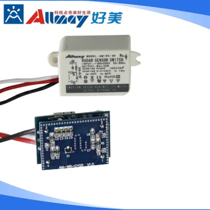 35W Square Radar Microwave Induction Sensor Switch