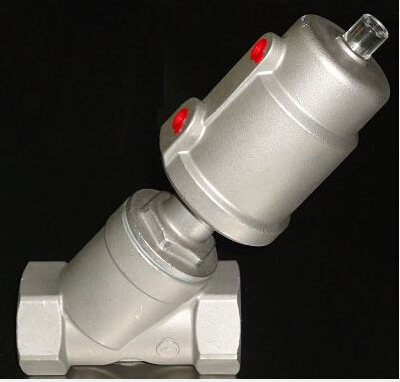 Ss304 Sanitary Npt Angle Seat Valves 2-way Pneumatic Operated Valves ...