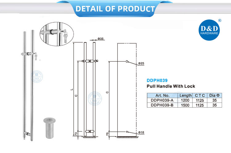 glass door handles