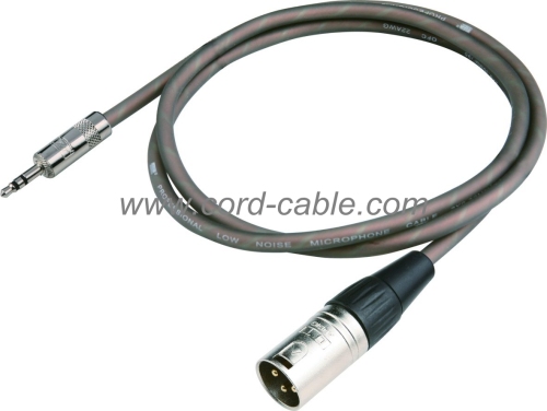 Série DME XLR M de câble de Microphone Jack stéréo 3,5 mm
