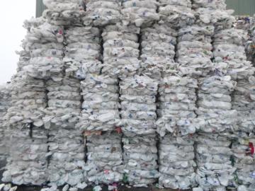 Baled HDPE Natural bottles