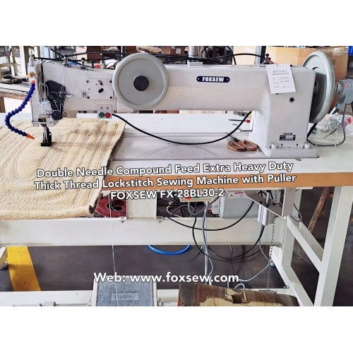 Model SEIKO Tempat Tidur Datar Lengan Panjang Mesin Jahit Lockstitch Pakan Majemuk Tugas Berat Ekstra