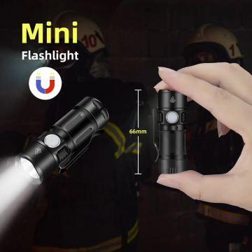 Mini Portable LED Camping Lantern with Magnetic USB Rechargeability and Waterproof Design for Enhanced Illumination
