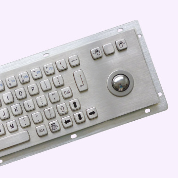 teclado de metal USB com fio com layout espanhol