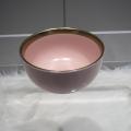 Stoneware Dinnerware Σετ με Gold Rim Pink