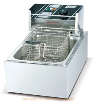 2.5kw 6L Countertop Electric Fryer 1-Tank 1-Basket Fryer