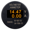8-60 V OLED DC Dual Digital Voltmeter Wyświetlacz amperomierza