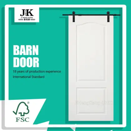 JHK-S02 Interior Barn Door Solid Barn Door  Finished Interior Barn Door