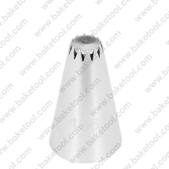 Stainless steel cake decorating special nozzles #136 with core