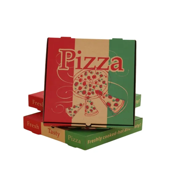 stock corrugated pizza box