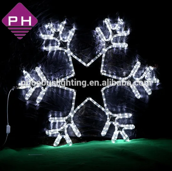 snowflake led motif light with star inside