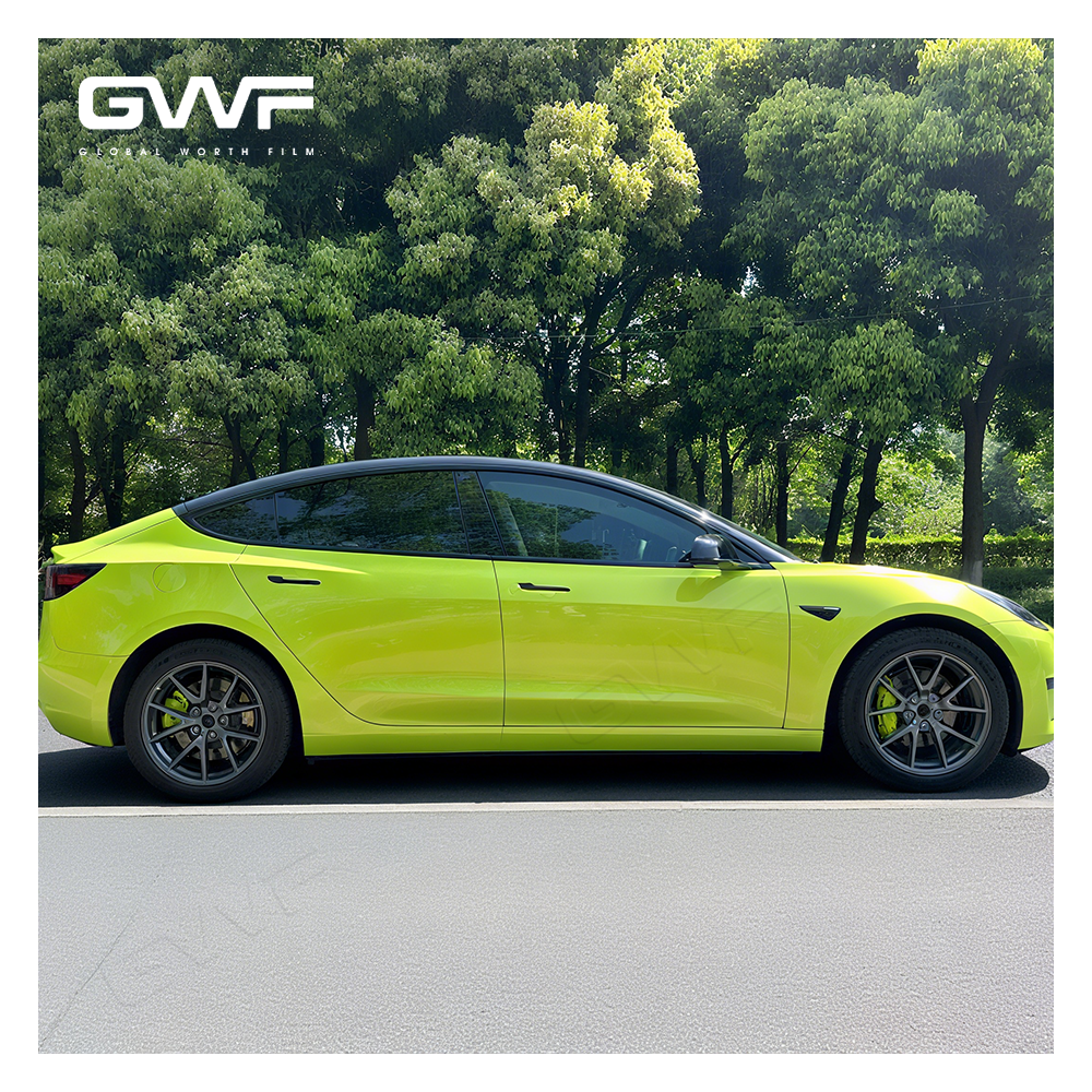 Фантазийная флуоресцентная желтая краска защита от пленки пленки