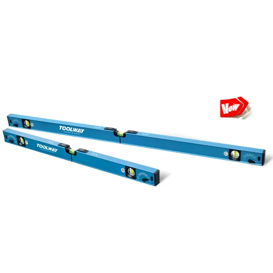 Adjustable Heavy Duty Extruded Aluminium Spirit Level: Extends from 865mm to 1200mm