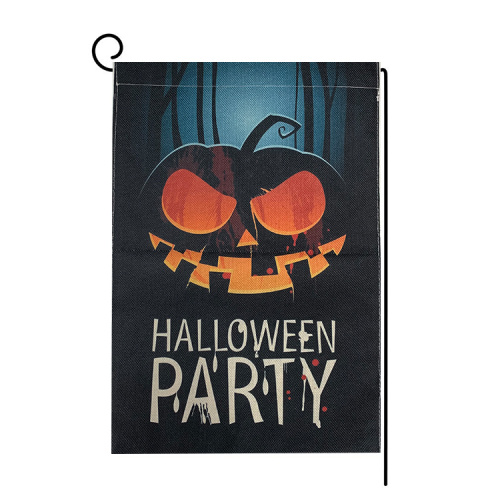 Customized LOGO Halloween personalise polyester garden flag