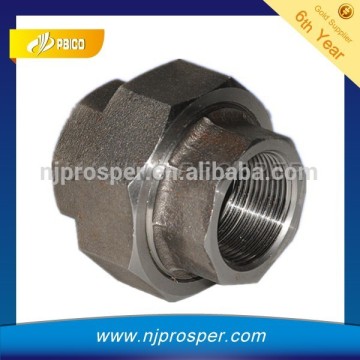 A105 Forged steel NPT Female Threaded Pipe Union fittings supplier (YZF-P81)