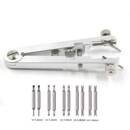 6825 V-Spring Bar Plier Tool Set: Comprehensive Watch Strap Tool for Pin Removal and Band Replacement