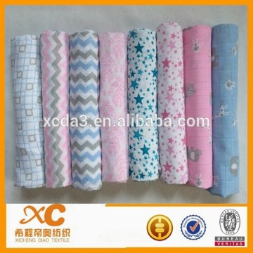 wholesale 100% cotton baby muslin swaddle blanket