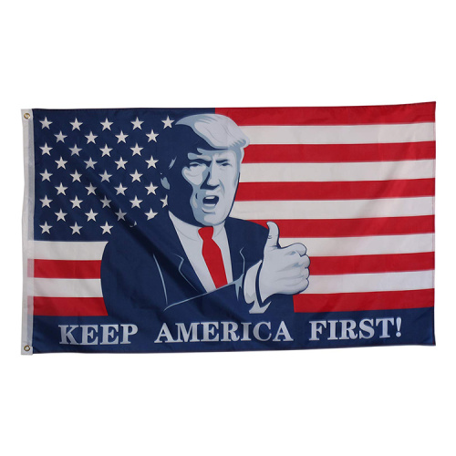 Retail Advertising Equipment Donald Trump Stick Flag