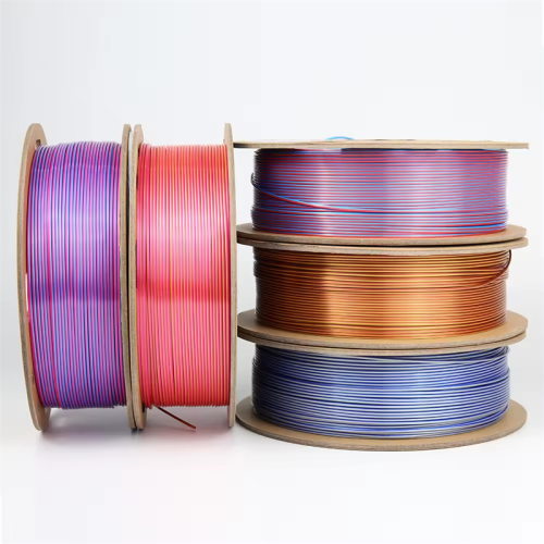 Dual-Color Shiny Silk PLA Filament 1.75mm