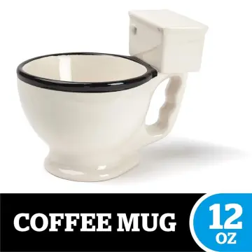 Toilet Mug, Ceramic Funny Gag Gift Perfect for Coffee, Tea