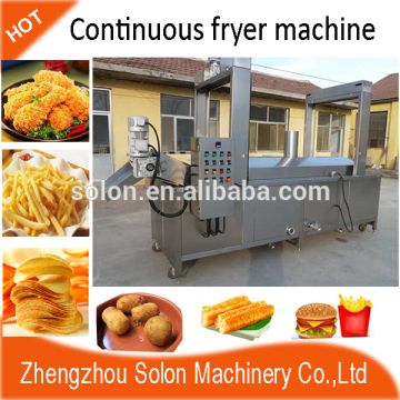 Solon commercial Electric Heating Continuous fryer/potato chips oil fryer with factory price