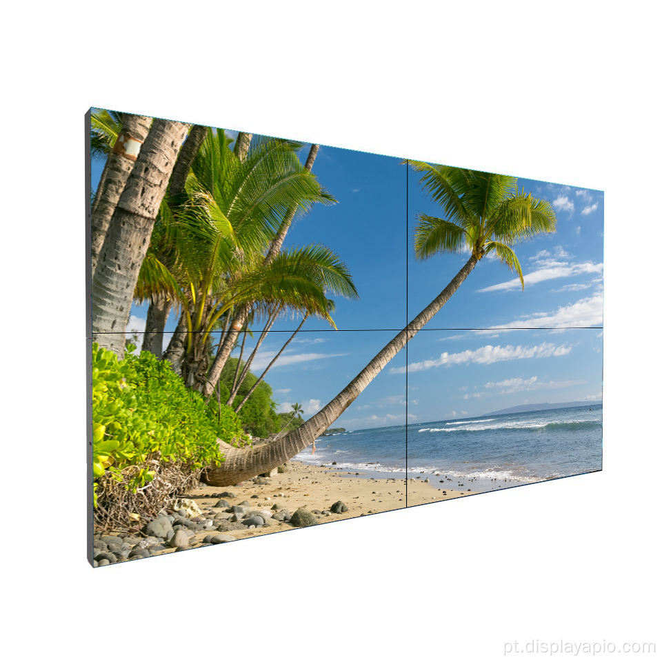 Tela LCD de publicidade multi-publicidade Ultra-Narrow de 65 polegadas