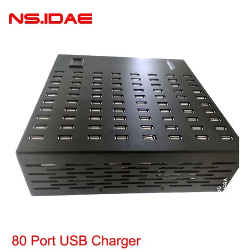 Adaptador de potencia de cargador USB de 80 puertos